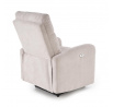 Elektricky polohovateľné a masážne kreslo CARINIO, Svetlo Béžová