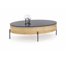 Konferenčný stôl ZENGA s funkciou čierny / zlatý dub