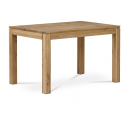 Jedálenský stôl 120x80x75 cm, dubový masív, olejová povrchová úprava, nohy 8x8 cm