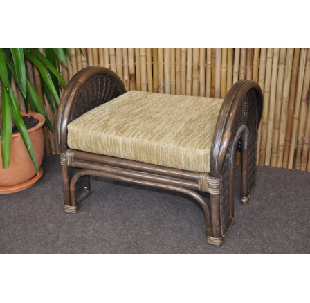 Ratanová taburetka Princess hnedá Ratanová taburetka Princess hnedá