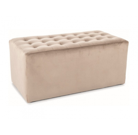 Taburet POUFFE LORI 2 VELVET C.BÉŽOVÁ FARBA BLUVEL 40 Taburet POUFFE LORI 2 VELVET C.BÉŽOVÁ FARBA BLUVEL 40