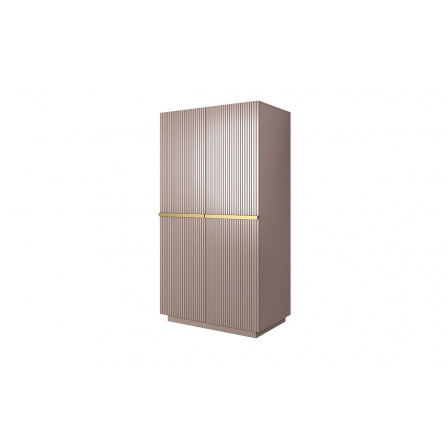 Skriňa Nicole 100 cm - staroružová MDF/zlaté úchyty Skriňa Nicole 100 cm - staroružová MDF/zlaté úchyty