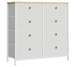 Komoda 80x30x82cm, kov, bílá, AUK-E1024 WT