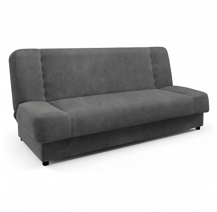 Rozkladacia pohovka PIANO Tmavosivá menčestrová