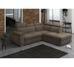 Rohová sedacia súprava Bodie V pravá hnedá