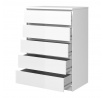 Komoda SIMPLICITY 231, Biely lesk