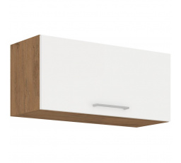 Kuchynská horná skrinka VEGA 80GU36-1F, Dub lancelot/Biely lesk