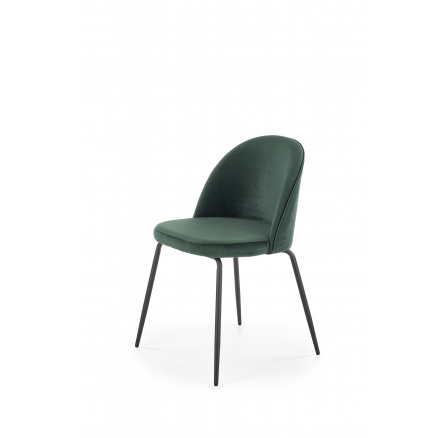 Jedálenská stolička K314, čierna/zelená