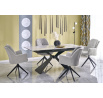 Jedálenský stôl LUCIANO, efekt bieleho mramoru