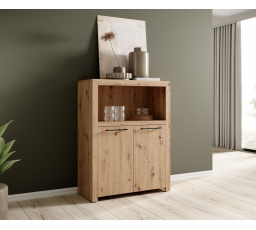 Dvojdverová komoda JANEZ Artisan+Black