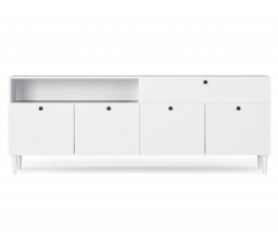 Dullum 200 Komoda Biela Biela 200x75 Nepoužiteľné