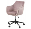 Kancelárska stolička na kolieskach Nora VIC ružová