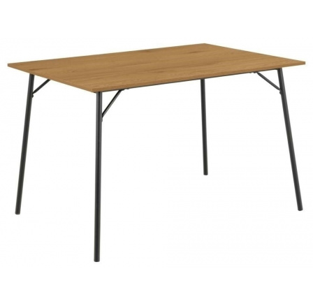 Stôl Peru 120x80cm dub/čierny