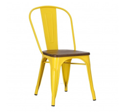 Stolička Paris Wood žltá borovica orech