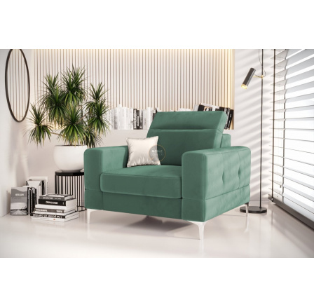 Kreslo čalúnené MALIBU 104 cm - Odtiene mätovej Kreslo čalúnené MALIBU 104 cm - Odtiene mätovej