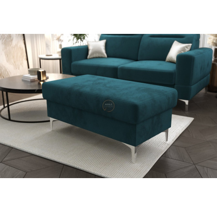 Taburet s úložným priestorom MALIBU 100x55 cm - modrá Taburet s úložným priestorom MALIBU 100x55 cm - modrá
