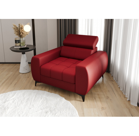 Kreslo PORTO 110 cm prírodná koža - prírodná koža - voliteľná farba