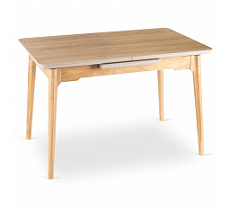 Stôl SAMER Rozkladací Keramický 120-160 cm Dub