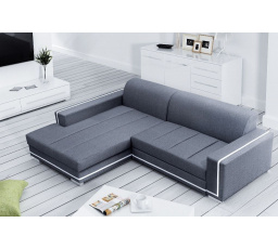 Rohová sedacia súprava Tamarin L tm.sivá