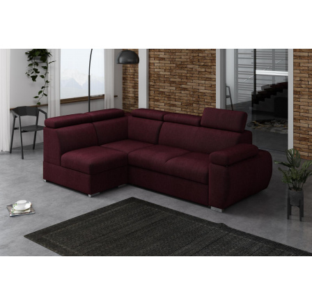 Rohová sedacia súprava Bodie VII ľavá vínová