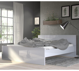 Posteľ Simplicity 210 160x200 cm biely lesk