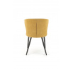 Jedálenská stolička K496, horčicová/Čierna
