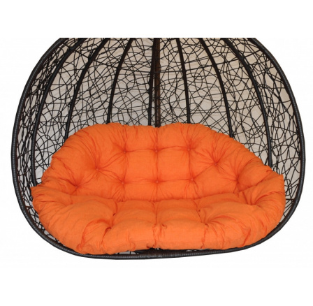 Vankúš pre dvojitú hojdačku - oranžová látka