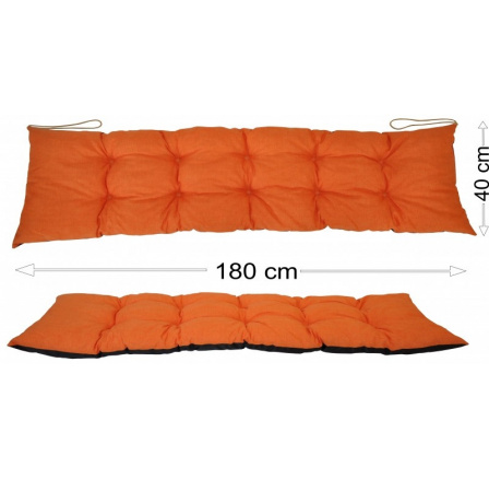 Podsedák 180x40 oranžový melír Podsedák 180x40 oranžový melír