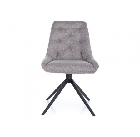 Jedálenská otočná stolička ASTI BREGO, sivá 07/čierna