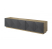 TV komoda Asha, dub artisan / rivier stone mat