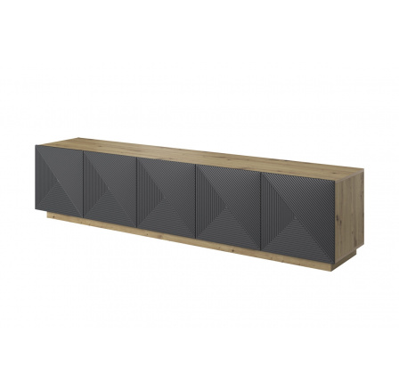 TV komoda Asha, dub artisan / rivier stone mat TV komoda Asha, dub artisan / rivier stone mat