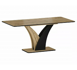 Jedálenský stôl VENTO, Dub Artisan/Čierna