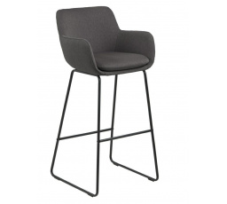 Barová stolička Lisa tmavošedá