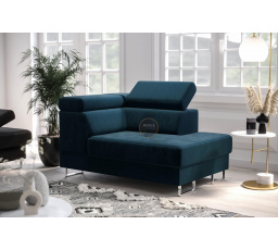 Kreslo leňoška GALAXY - modrá, pravá