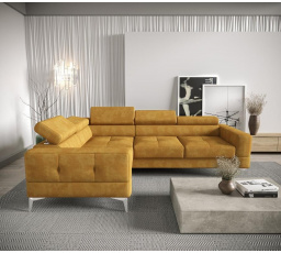 Rohová sedacia súprava TOSCANIA 250x180 - žltá, ľavá