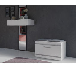 Botník GRANÁT, Biela/Sivá