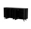 TV komoda VOLARE 150 3D, čierny mat