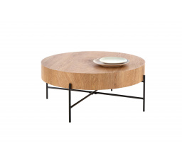 Konferenčný stôl BROOKLYN, prírodný dub/čierna