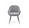 Jedálenská stolička K480, Sivá/Čierna