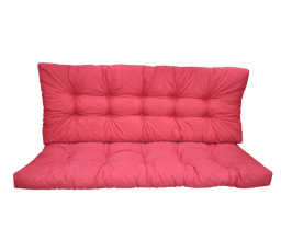 Vankúš na záhradnú hojdačku 140 cm - látka malinovo modrá