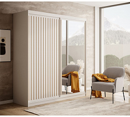 Posuvná skriňa Delia 180 Biela+Artisan