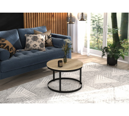 Konferenčný stolík RINEN Čierny+Sonoma