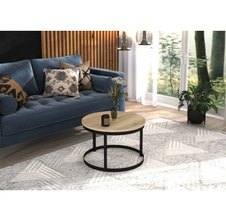 Konferenčný stolík RINEN Čierny+Sonoma