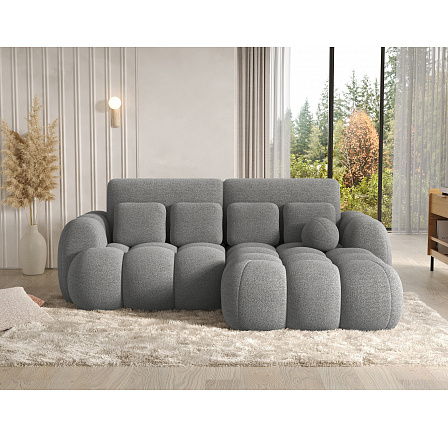 Covelion Rohová rozkladacia pohovka s úložným priestorom, sivá Bouclé, pravostranná Royal 04 193x60 Pravá 1 Covelion Rohová rozkladacia pohovka s úložným priestorom, sivá Bouclé, pravostranná Royal 04 193x60 Pravá 1