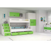 Detská poschodová posteľ MAX 3 Zelená bez matraca 120 X 200