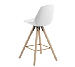 Barová stolička Oslo biela vysoká