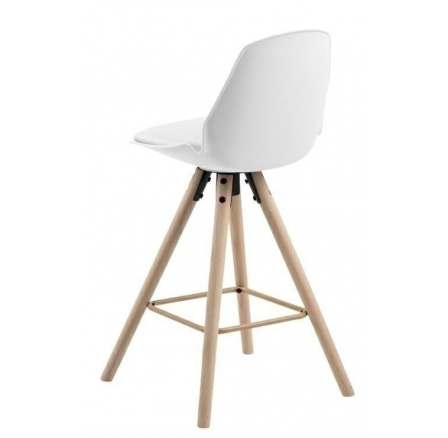 Barová stolička Oslo biela vysoká