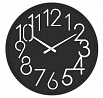 Hodiny nástěnné - pr. 60 cm, MDF, černé