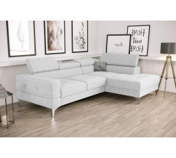 Rohová sedacia súprava TOSCANIA MINI s funkciou spania 170x250 cm - sivá, pravá