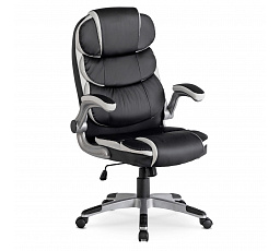 Otočná stolička LIVERPOOL Čierna Ekokoža